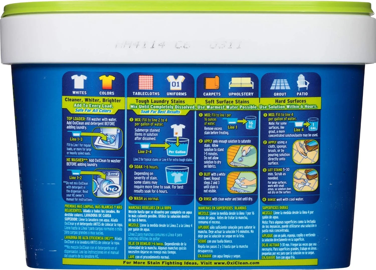 OxiClean Versatile Stain Remover Free, 3 lbs, Pack of 4 Secondary image
