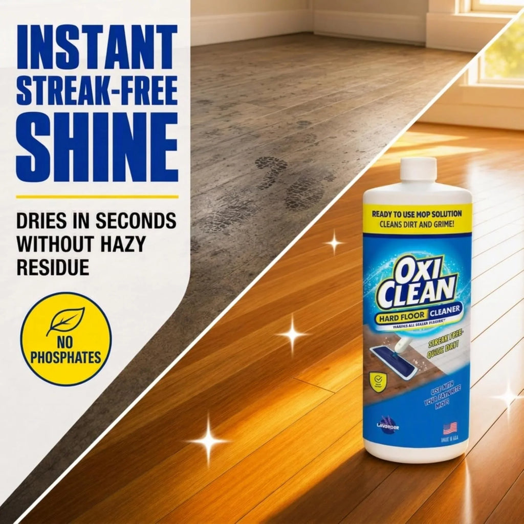 OxiClean Hard Floor Cleaner for Mopping - Ready to Use Mop Solultion, 32 oz