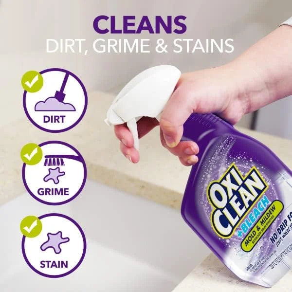 OxiClean plus Bleach, Bathroom Stain Remover 30 oz. (Pack of 2)