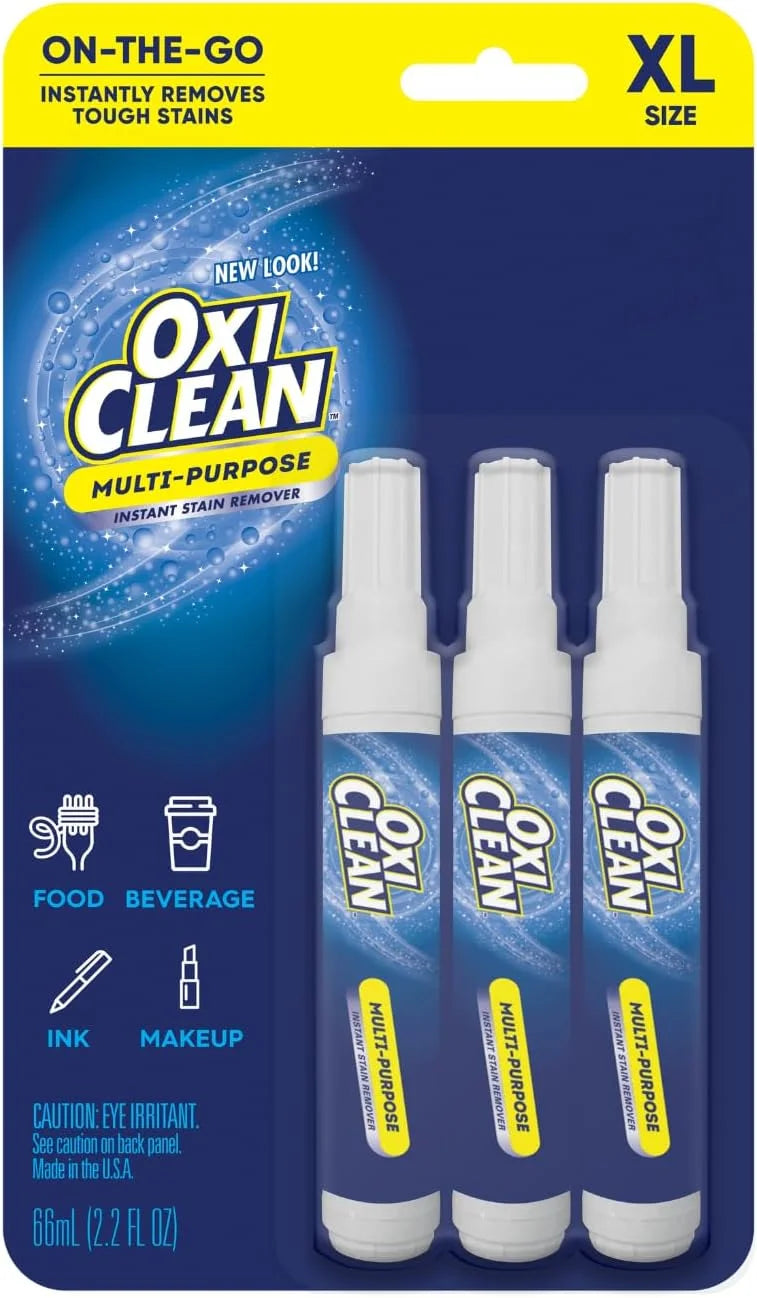OxiClean On The Go Stain Remover Pen, 0.74 Fl Oz – Instant Travel Stain Cleaner for Clothes, Food, Wine, Coffee, Makeup, Portable & Easy Use