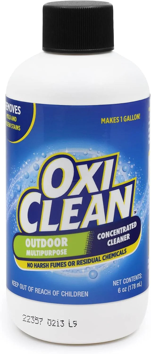 OxiClean - Outdoor Multipurpose Super Concentrated Cleaner - Makes 1 Gallon - Stain Remover - Driveway Cleaner for Concrete - Degreaser for Cement, Brick, Vinyl, and Patio Furniture (6oz = 1 Gallon) Main image