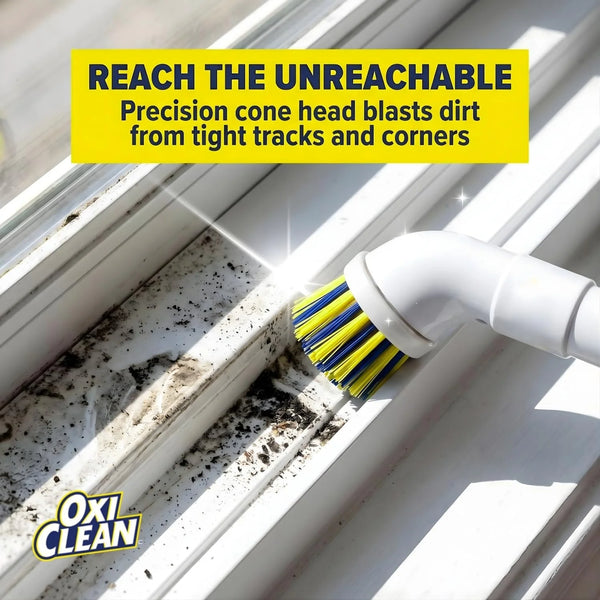OxiClean Handheld Electric Scrubber - Replaceable Brush Heads, Waterproof