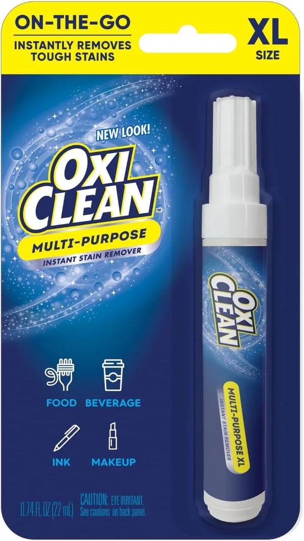 OxiClean On The Go Stain Remover Pen, 0.74 Fl Oz – Instant Travel Stain Cleaner for Clothes, Food, Wine, Coffee, Makeup, Portable & Easy Use