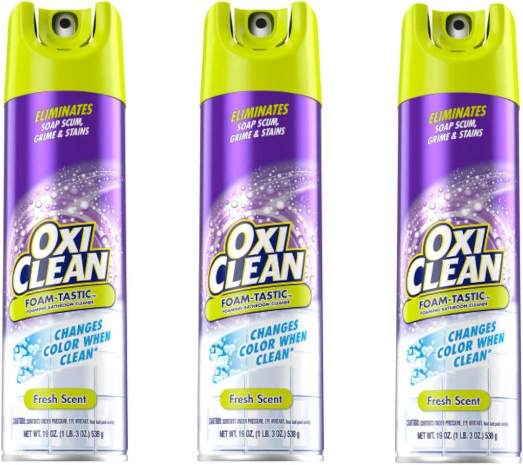 Kaboom 57037-35270 19 Oz Foam-Tastic Bathroom Cleaner With Oxi Clean (3 Pack)