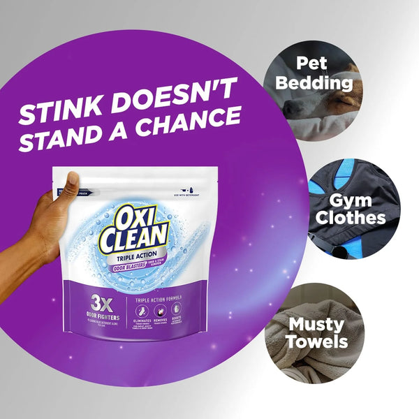 OxiClean Triple Action Odor Blasters and Stain Remover Powder, 4 lbs
