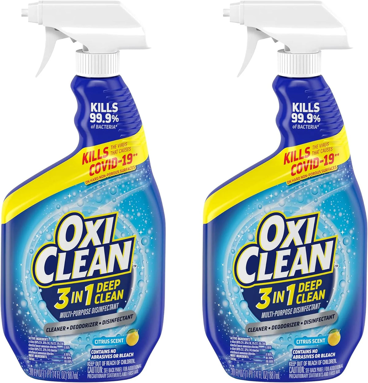 OxiClean 3-in-1 Deep Clean Multi-Purpose Disinfectant, 30 oz (Pack of 2) Main image