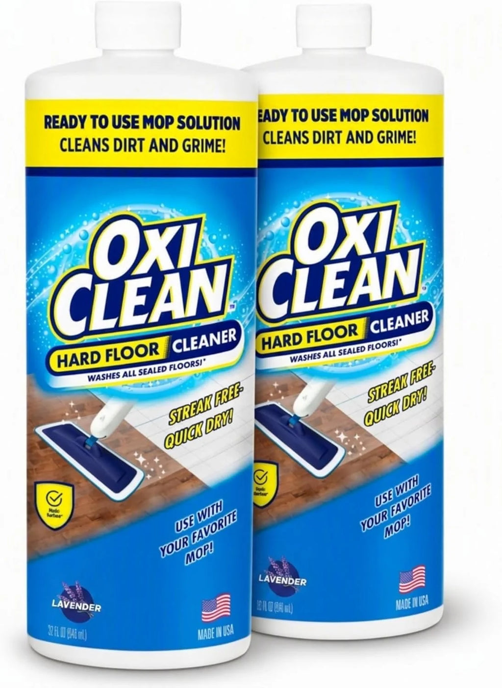 OxiClean Hard Floor Cleaner for Mopping - Ready to Use Mop Solultion, 32 oz