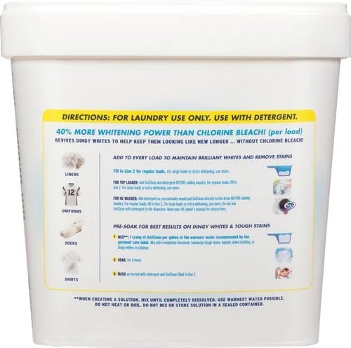 OxiClean White Revive Laundry Whitener and Stain Remover Powder, 5 lb, 80 Ounce (Pack of 4)