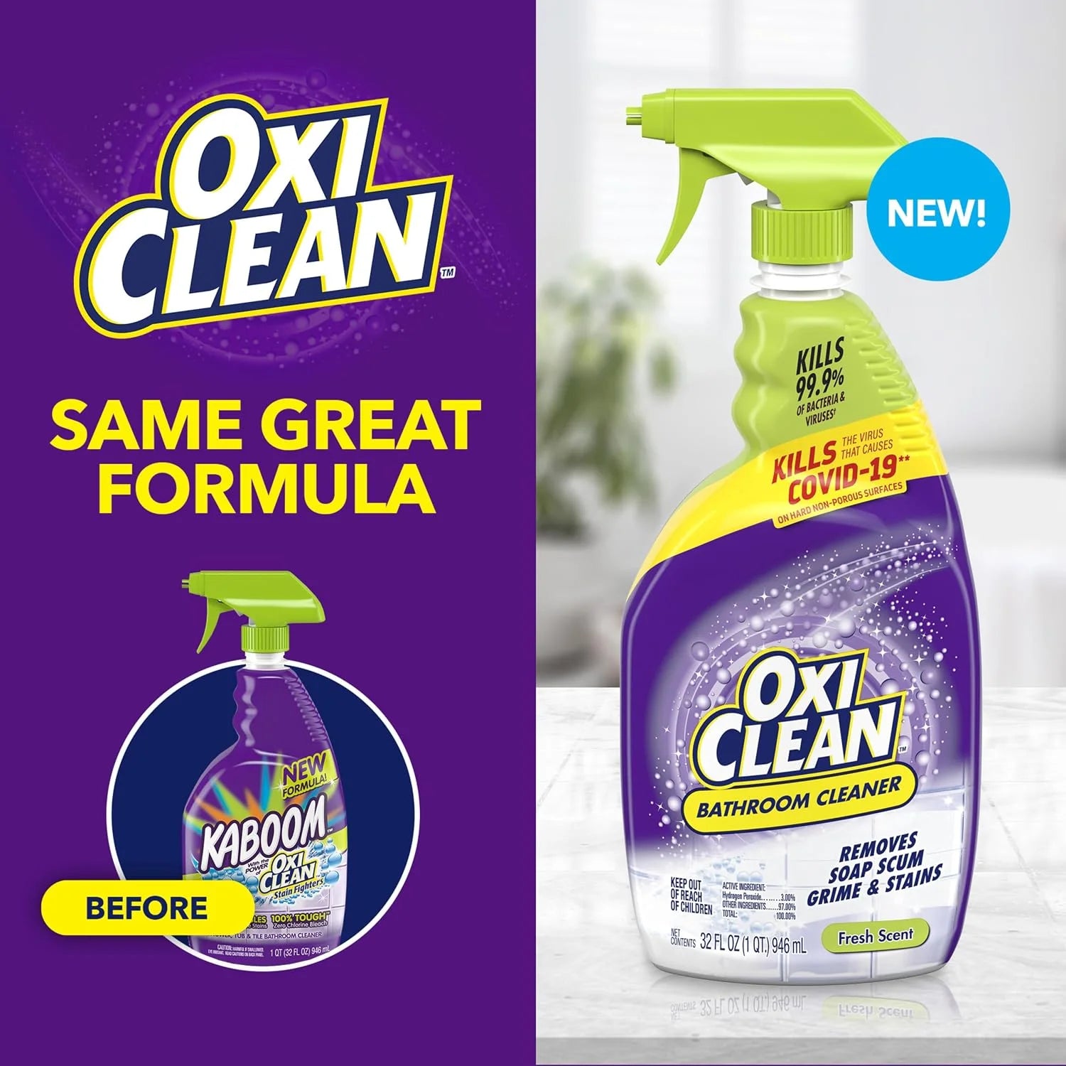 OxiClean Bathroom Cleaner, 32 oz Secondary image