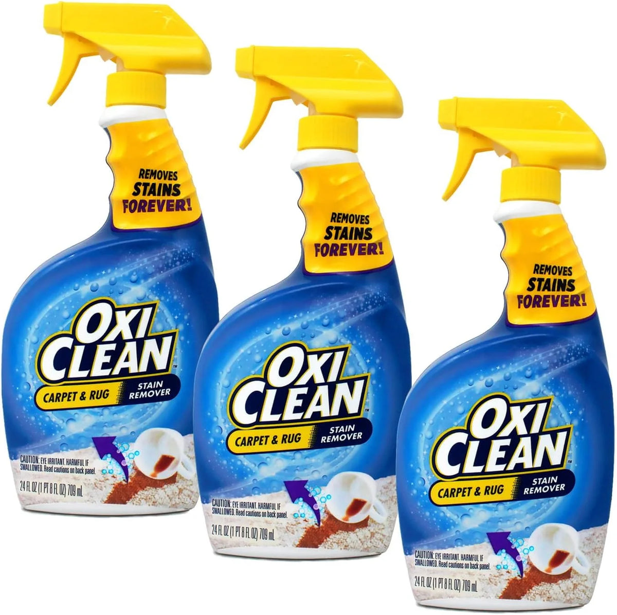 OxiClean Carpet & Rug Stain Remover Spray, 24 fl oz (Pack of 3) Main image
