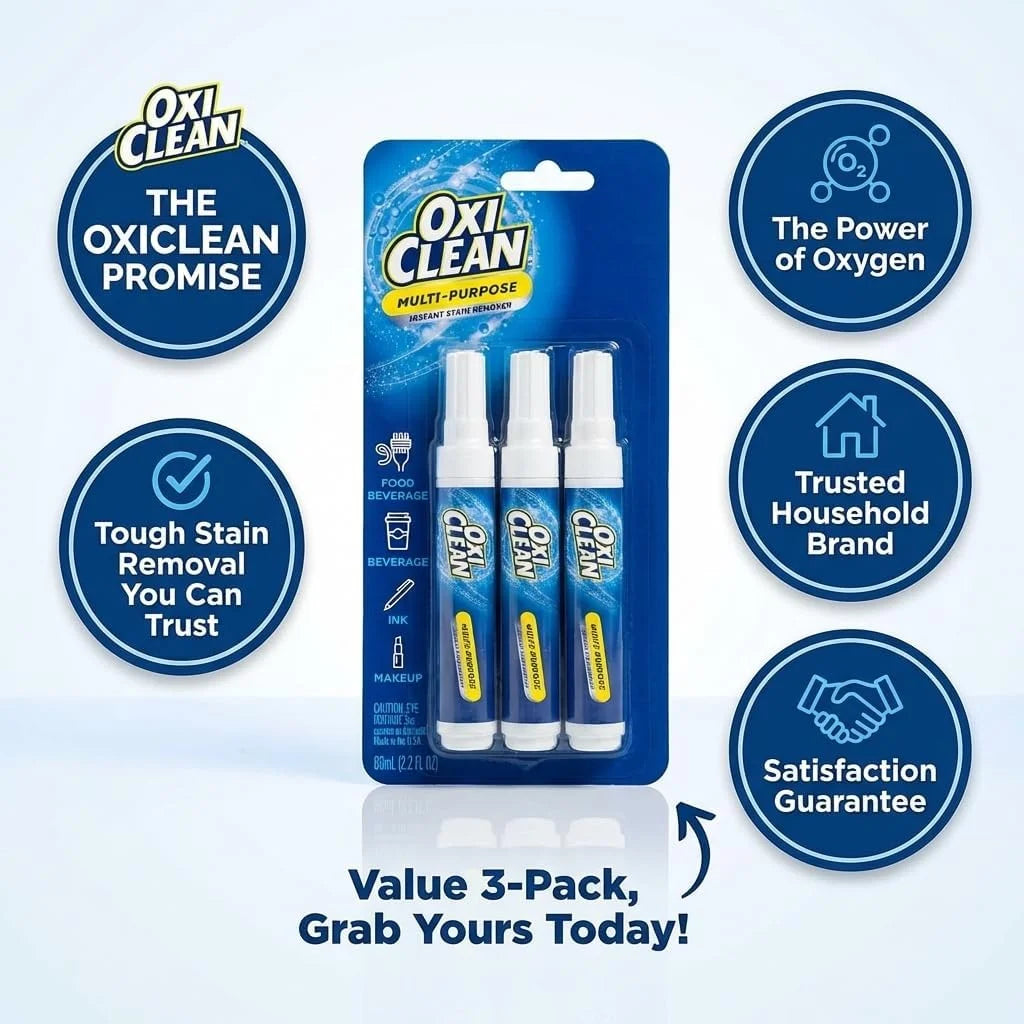 OxiClean On The Go Stain Remover Pen, 0.74 Fl Oz – Instant Travel Stain Cleaner for Clothes, Food, Wine, Coffee, Makeup, Portable & Easy Use