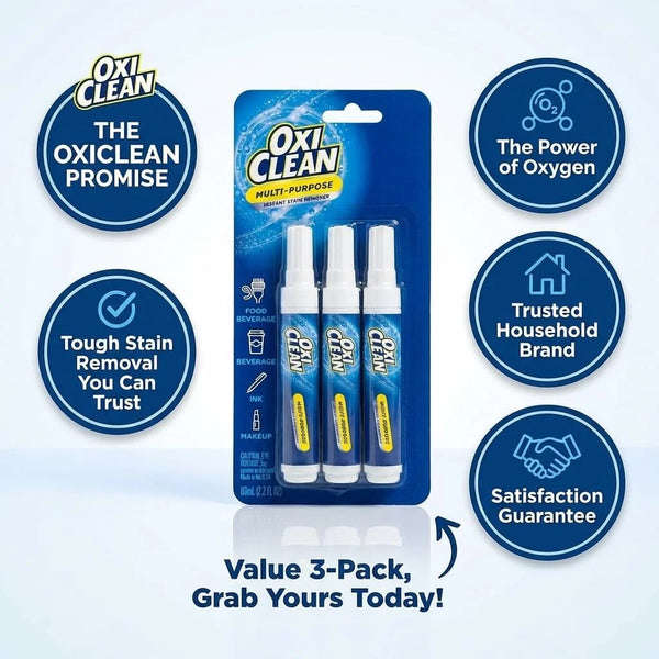 OxiClean On The Go Stain Remover Pen, 0.74 Fl Oz – Instant Travel Stain Cleaner for Clothes, Food, Wine, Coffee, Makeup, Portable & Easy Use