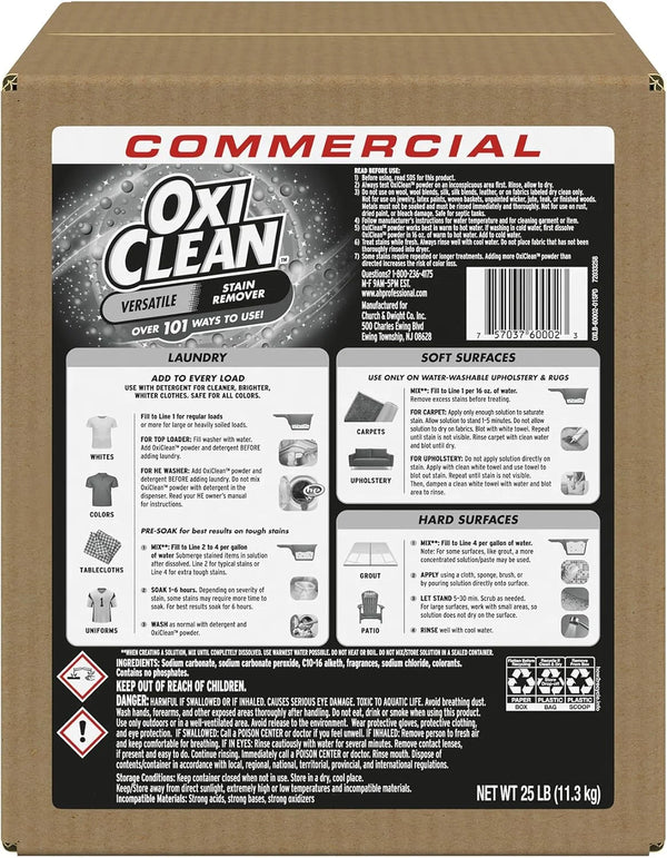 OxiClean Versatile Stain Remover Professional, 7.22 LB Box (Pack of 4) 156 Loads