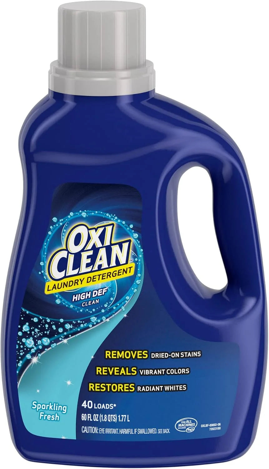 OxiClean High Def Sparkling Fresh Liquid Laundry Detergent, 60 oz. Secondary image