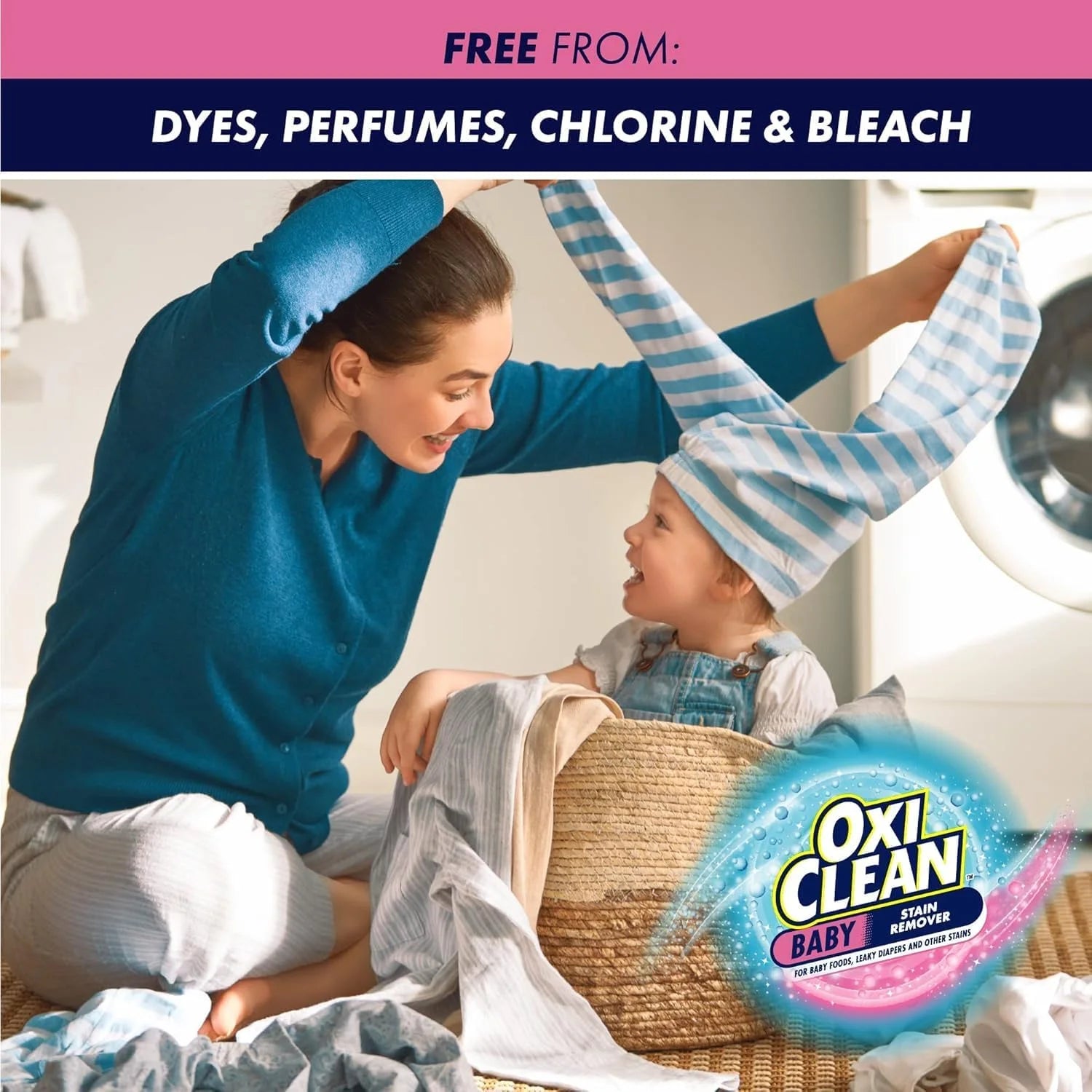 OxiClean Baby Stain Remover 3 lb & 2 Instant Stain Remover Pens Kit Secondary image