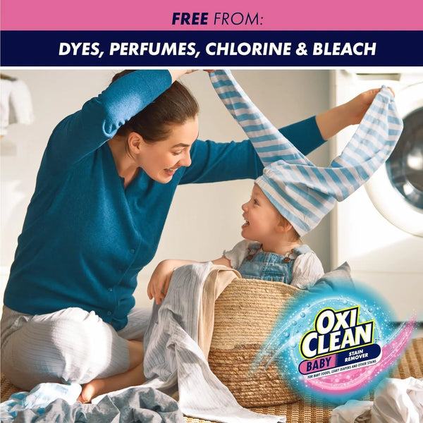 OxiClean Baby Stain Remover 3 lb & 2 Instant Stain Remover Pens Kit