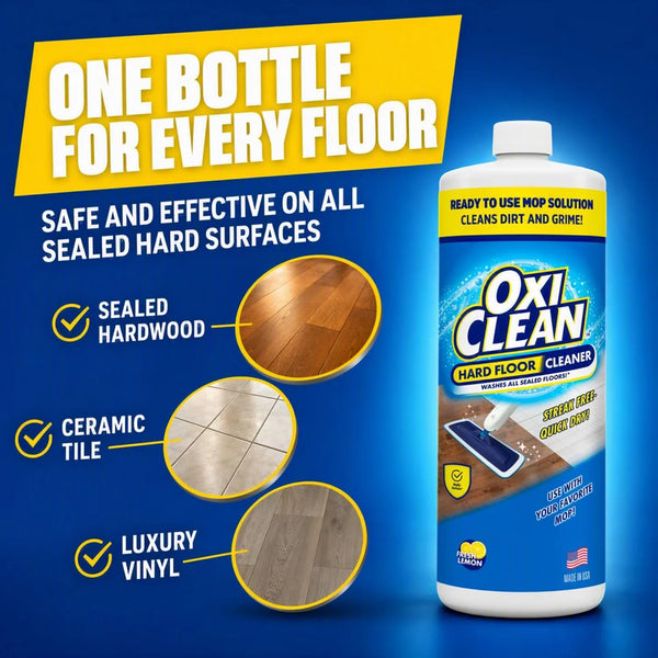 OxiClean Hard Floor Cleaner for Mopping - Ready to Use Mop Solultion, 32 oz