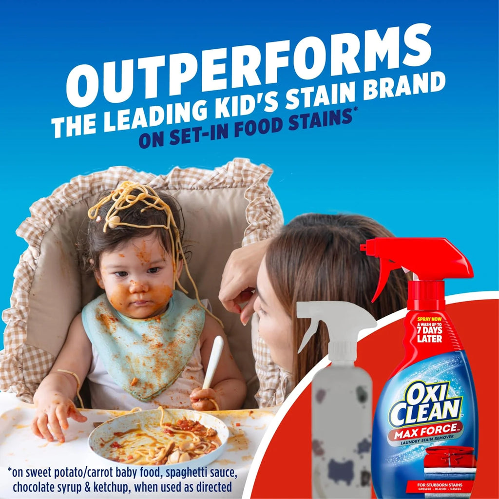 OxiClean Max Force Laundry Stain Treater Spray, 2 Fl Oz (2 Pack)