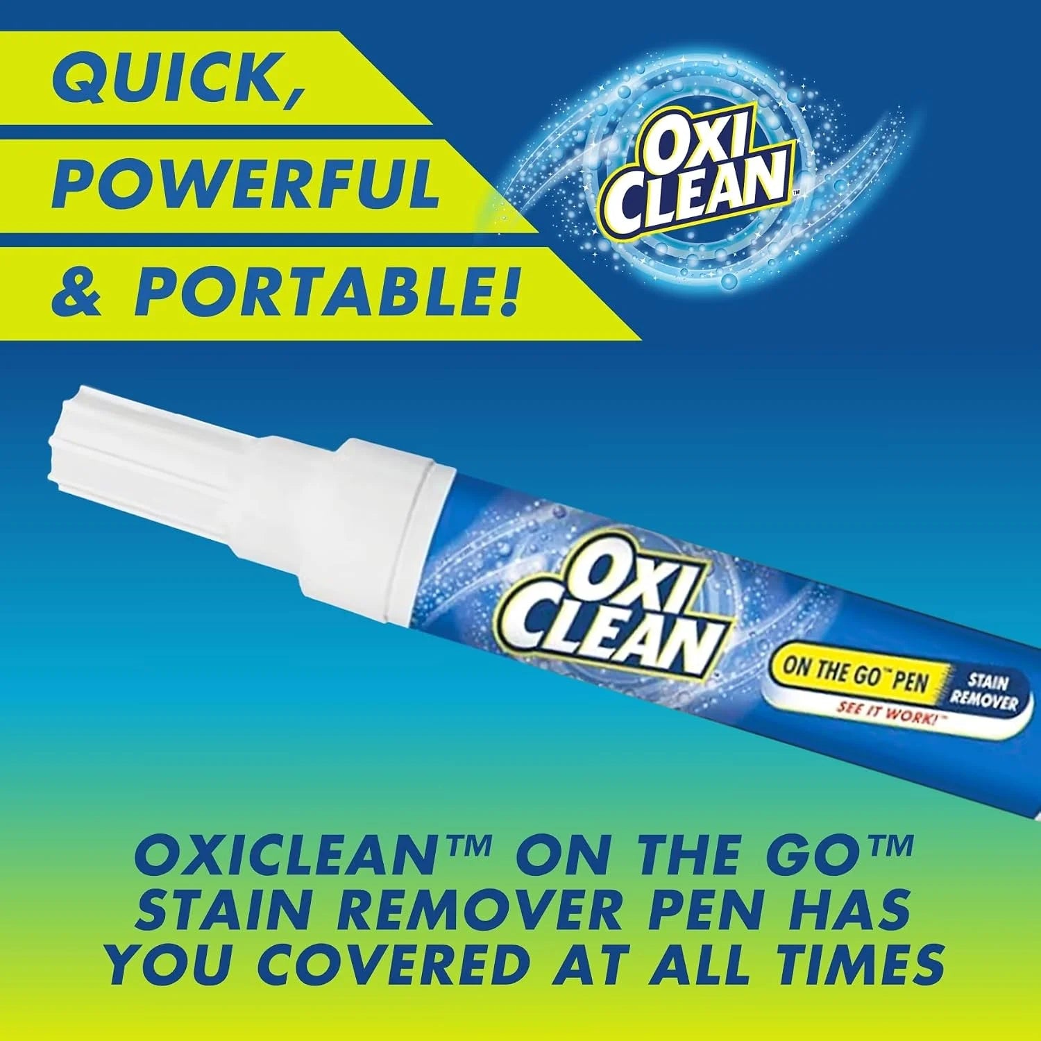 OxiClean On The Go Pen Stain Remover, in Laundry Stain Remover for Clothing and Fabric, Bulk 6/ 22m case Secondary image