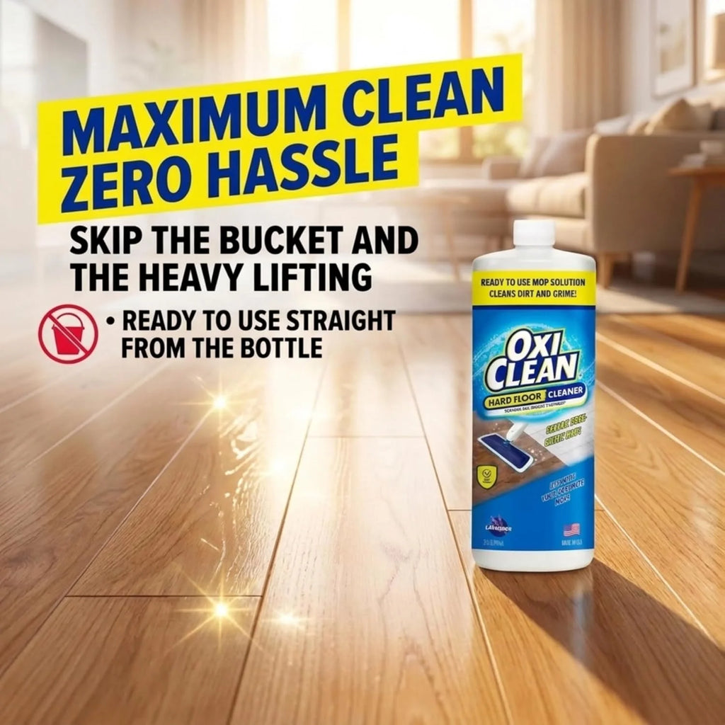 OxiClean Hard Floor Cleaner for Mopping - Ready to Use Mop Solultion, 32 oz