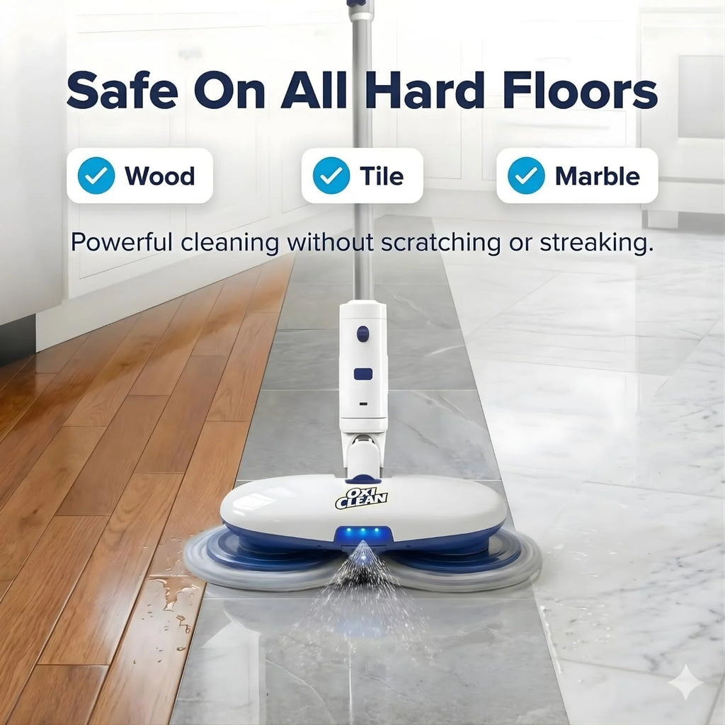 OxiClean Cordless Electric Mop - Power Rotating Spin Mop for Floor Cleaning