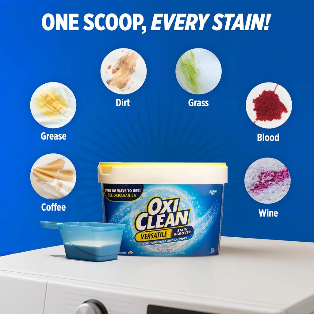 OxiClean Verstaile Stain Remover for Household and Laundry - 64 Loads (for All Machines Including He)