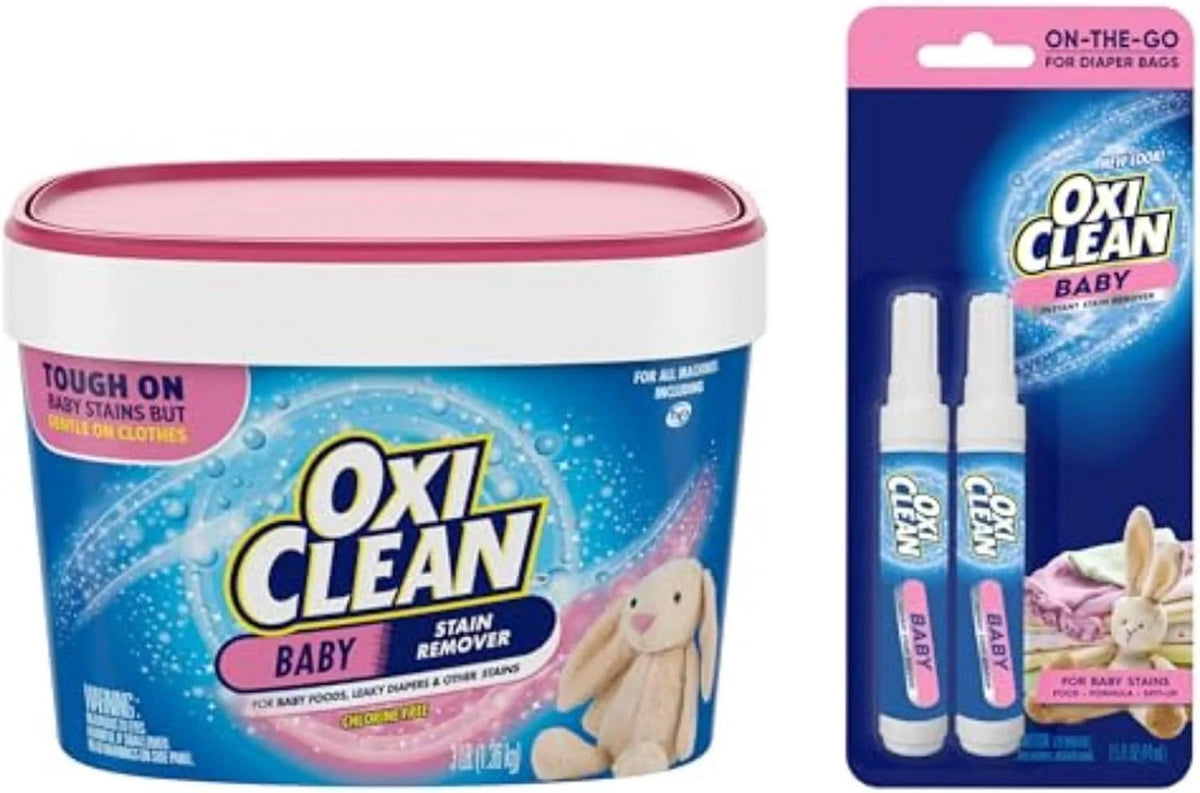 OxiClean Baby Stain Remover 3 lb & 2 Instant Stain Remover Pens Kit Main image