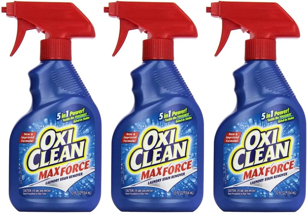 OxiClean Max Force Laundry Stain Remover Spray 12 Ounce (Pack of 3) Main image