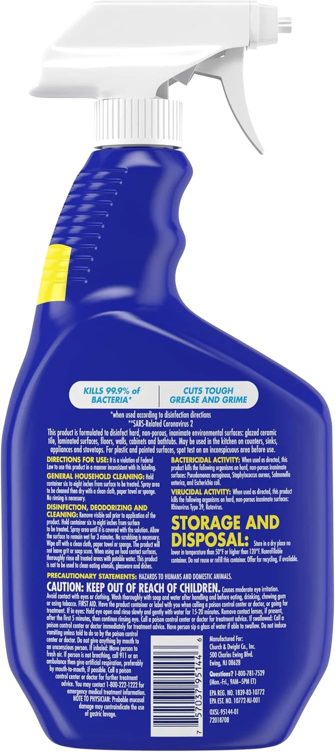 OxiClean 3-in-1 Deep Clean Multi-Purpose Disinfectant, 30 oz (Pack of 2) Secondary image
