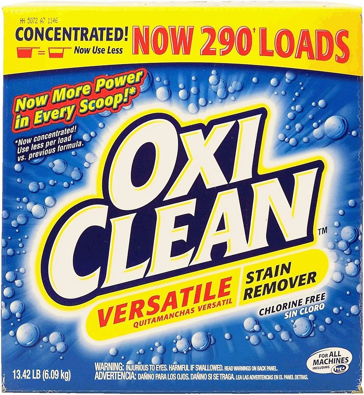 Oxi Clean Versatile Concentrated Stain Remover now for 290 Loads 11.6 lbs (5.26kg) Main image