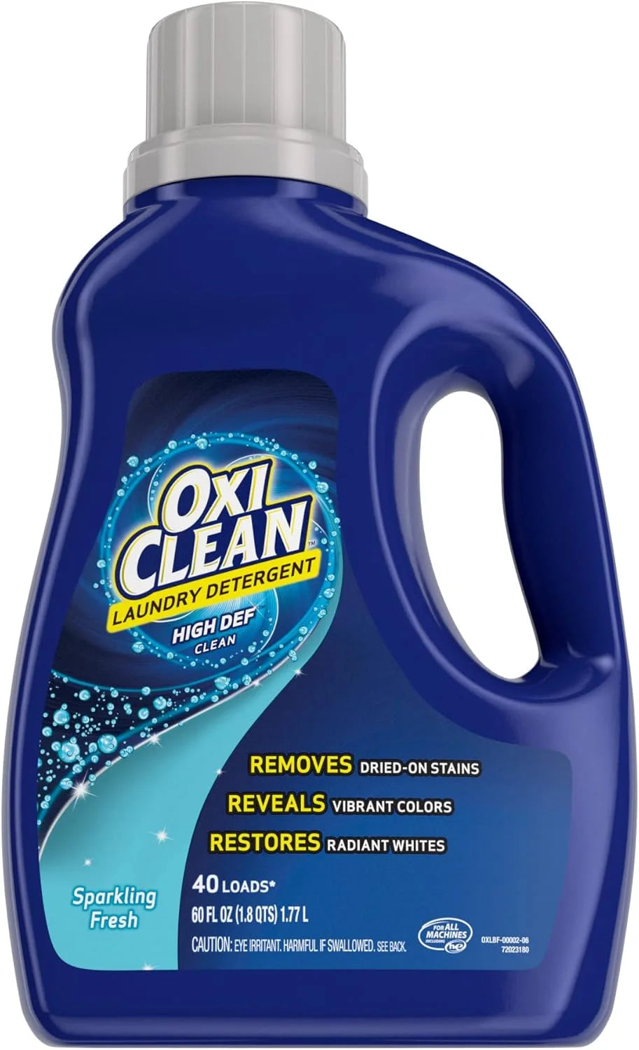 OxiClean High Def Sparkling Fresh Liquid Laundry Detergent, 60 oz. Main image