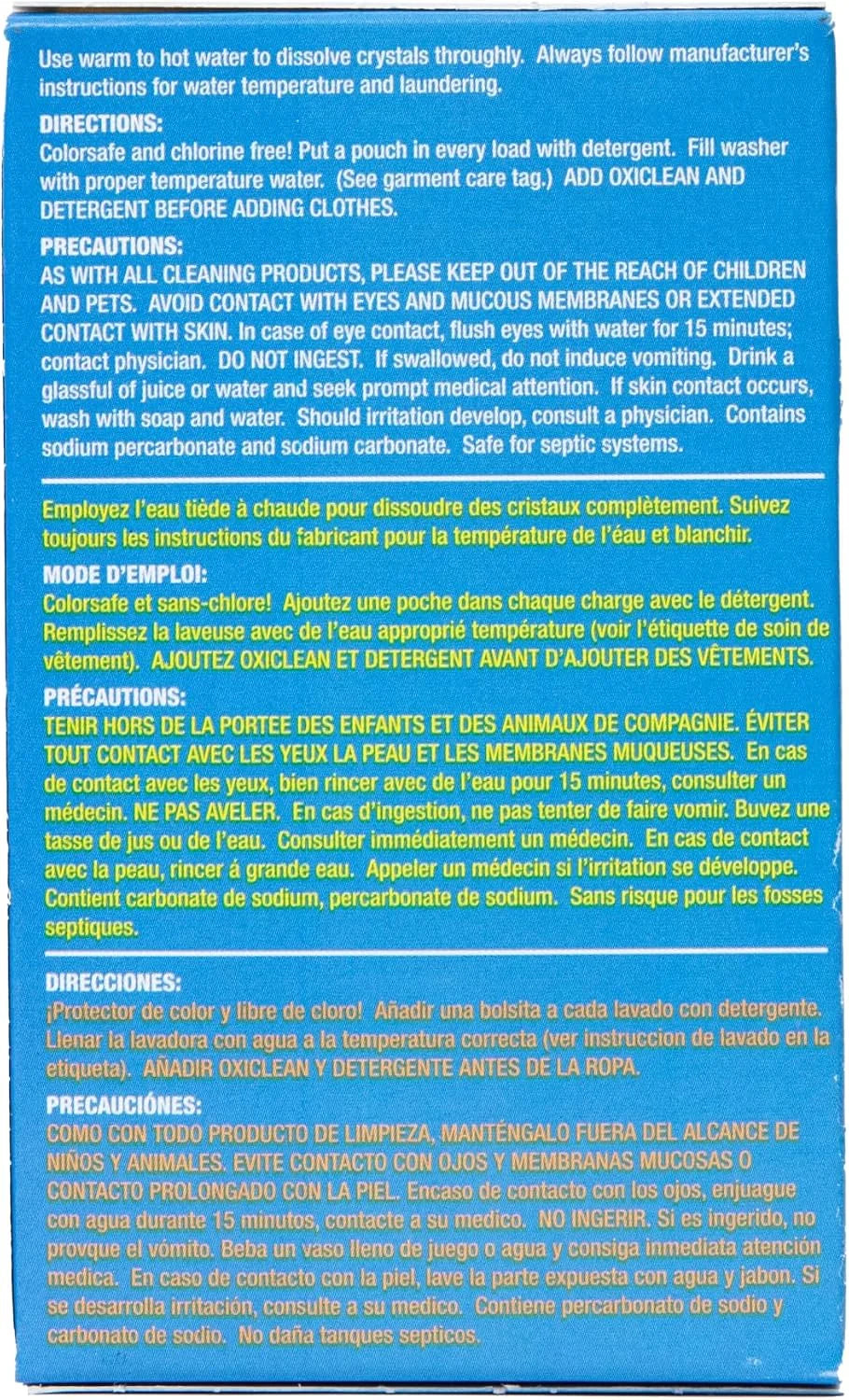 OxiClean Versatile Stain Remover Professional, 7.22 LB Box (Pack of 4) 156 Loads