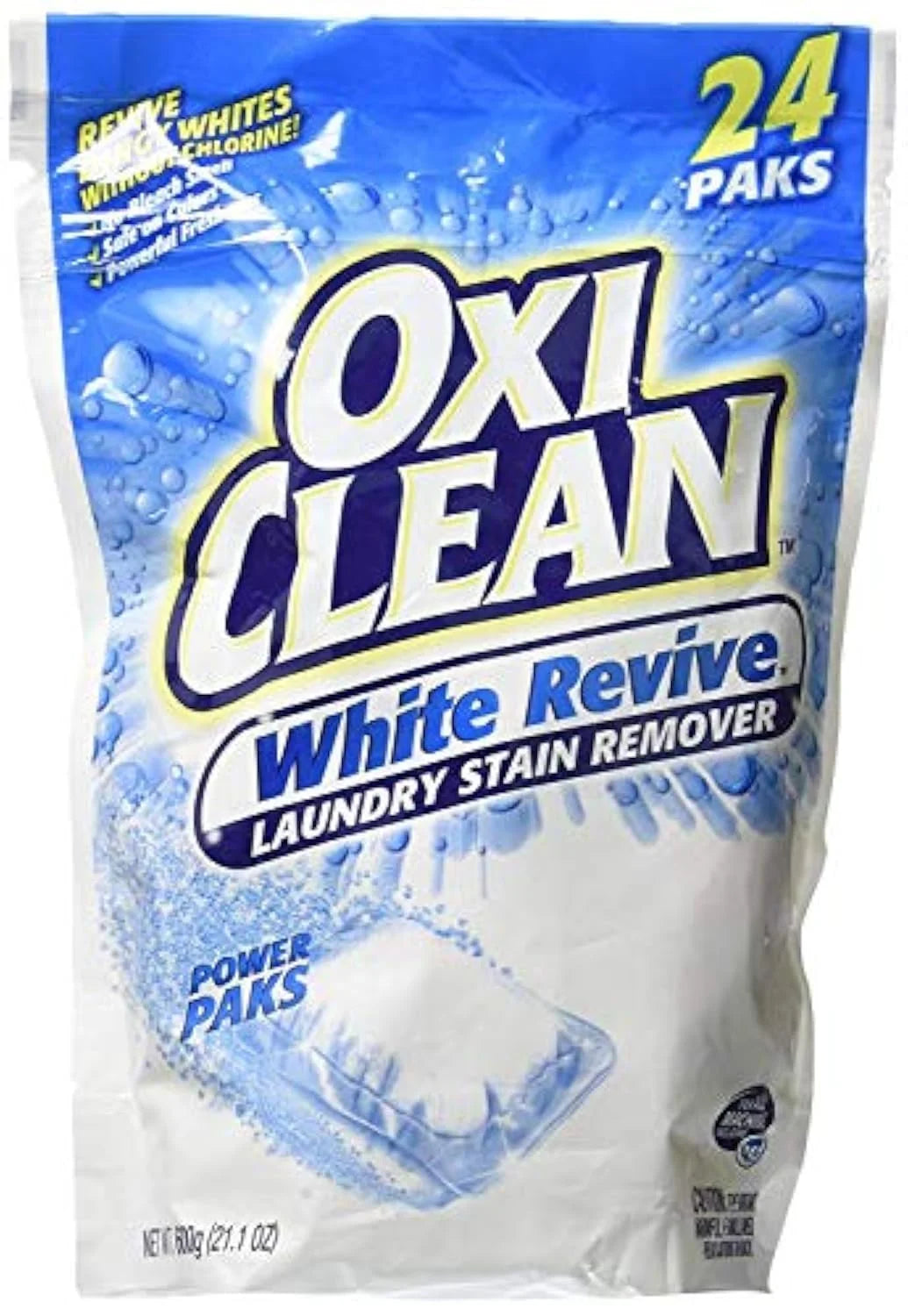 Oxiclean White Revive Laundry Whitener and Stain Remover Power Paks, 24 CT Main image