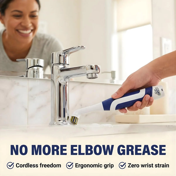 OxiClean Handheld Electric Scrubber - Replaceable Brush Heads, Waterproof