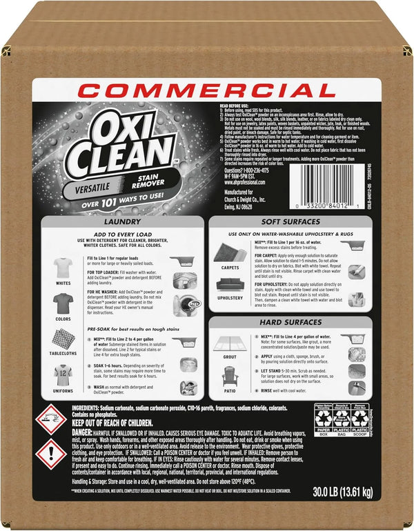 OxiClean Versatile Stain Remover Professional, 7.22 LB Box (Pack of 4) 156 Loads