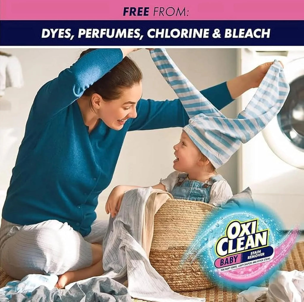 OxiClean Baby Instant Stain Remover Pen Twin Pack, 0.75 oz Each, On-the-Go for Diaper Bags, Gentle Formula for Baby Clothes, Food Formula and Spit-Up Stains, Travel-Friendly