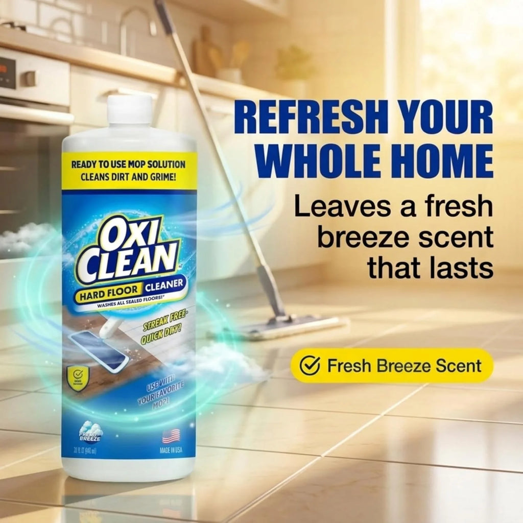 OxiClean Hard Floor Cleaner for Mopping - Ready to Use Mop Solultion, 32 oz