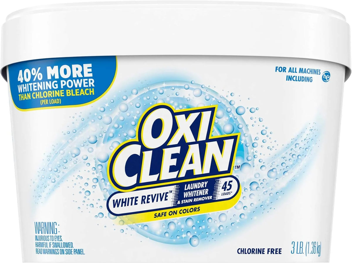 OxiClean White Revive Laundry Whitener + Stain Remover, 3 lbs Main image