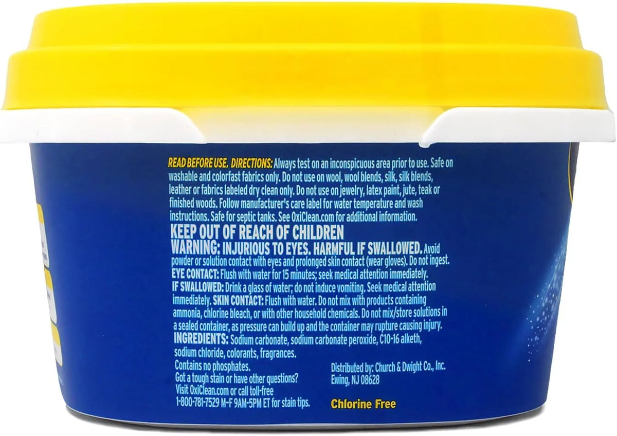 OxiClean Versatile Stain Remover, Over 101 Uses, Chlorine-Free, For All Machines, 1.77 lb (Pack of 2)