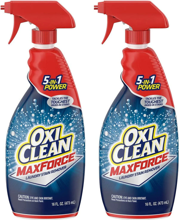 OxiClean Max Force Laundry Stain Remover Spray 16 Ounce - 2 pack