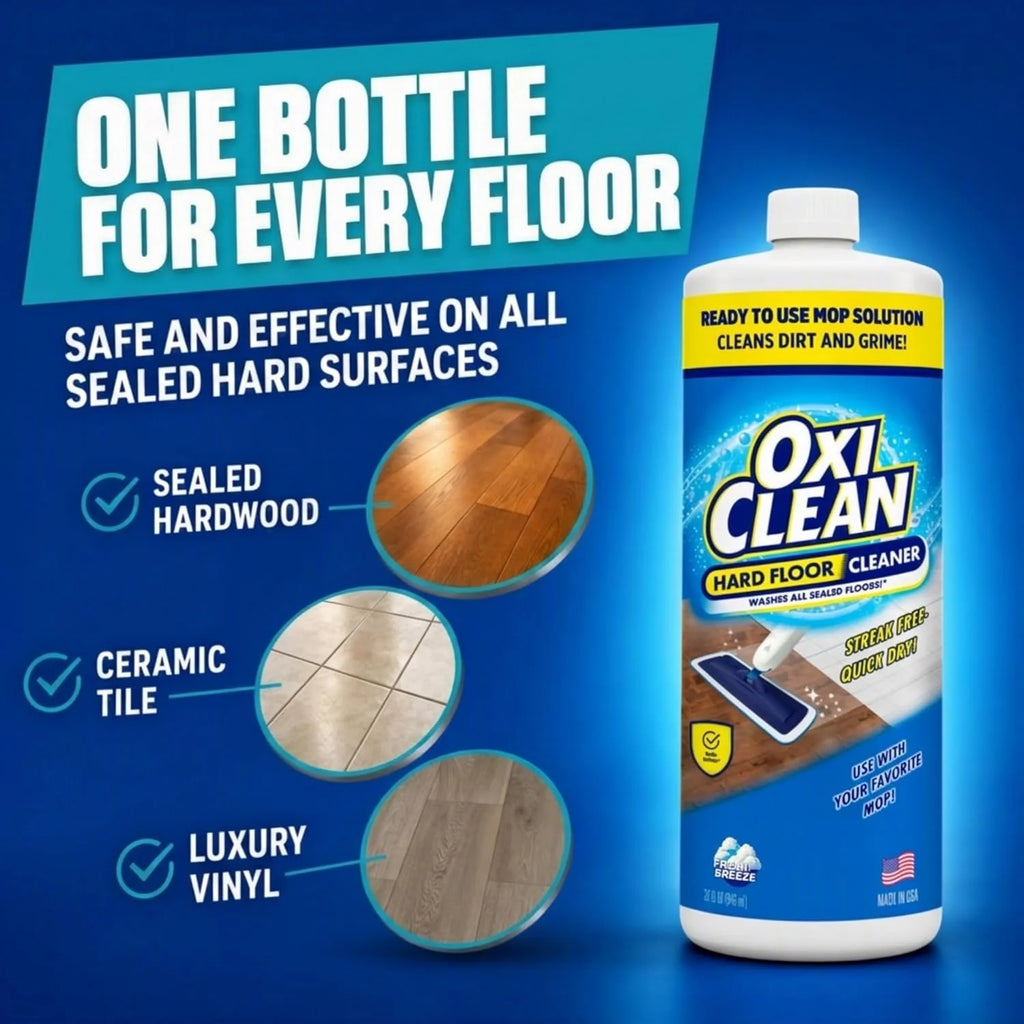 OxiClean Hard Floor Cleaner for Mopping - Ready to Use Mop Solultion, 32 oz