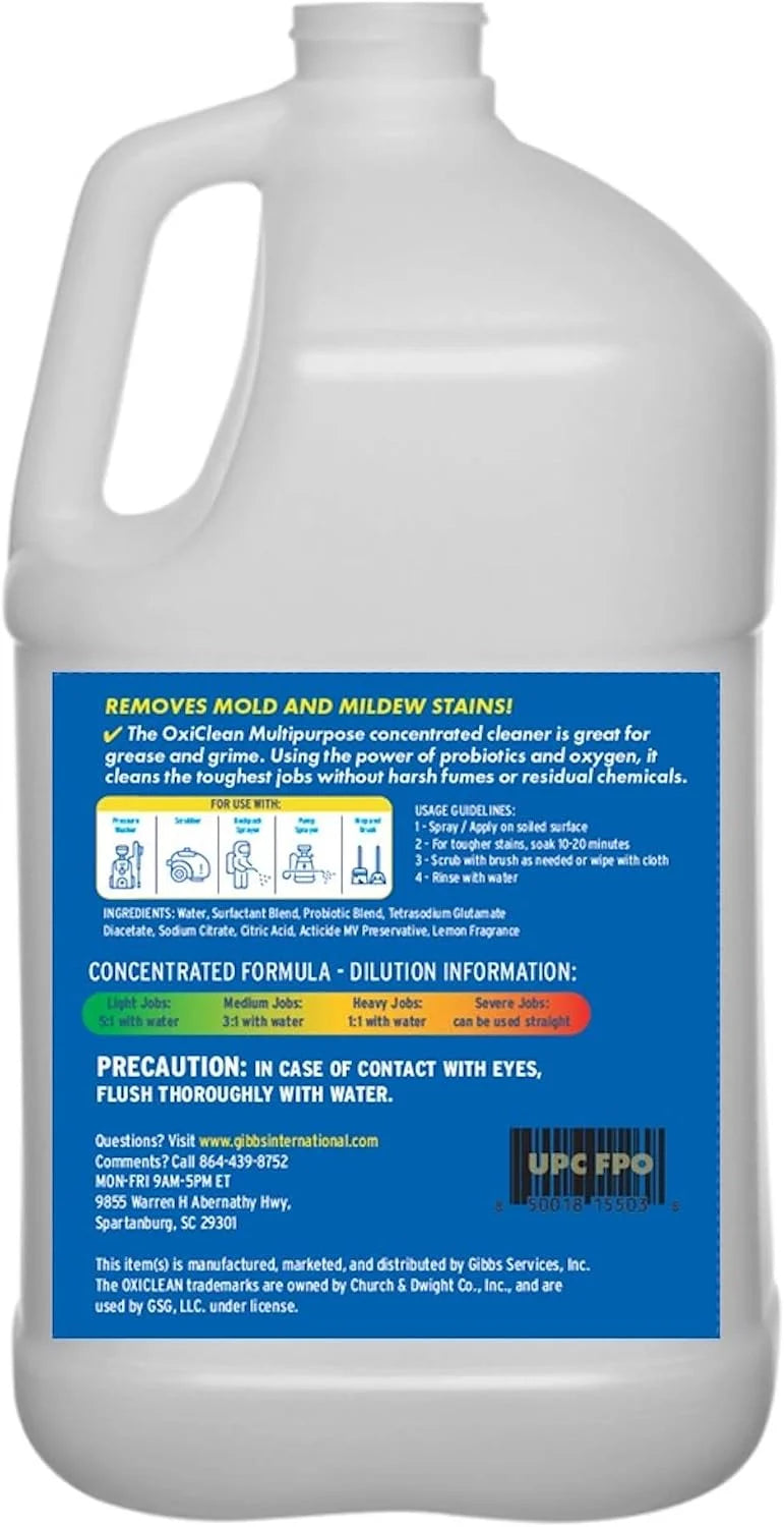 OxiClean - Outdoor Multipurpose Concentrated Cleaner - Cleaning Supplies - Cleaning Products - Cleaner for Concrete, Vinyl, Grill, Patio Furniture - Degreaser for Cement and Brick Secondary image