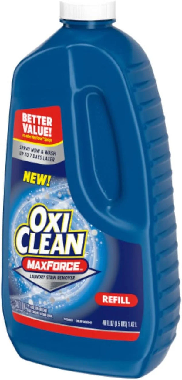 OxiClean Max Force Laundry Stain Fighter Refill, 48 fl oz (Pack of 2)