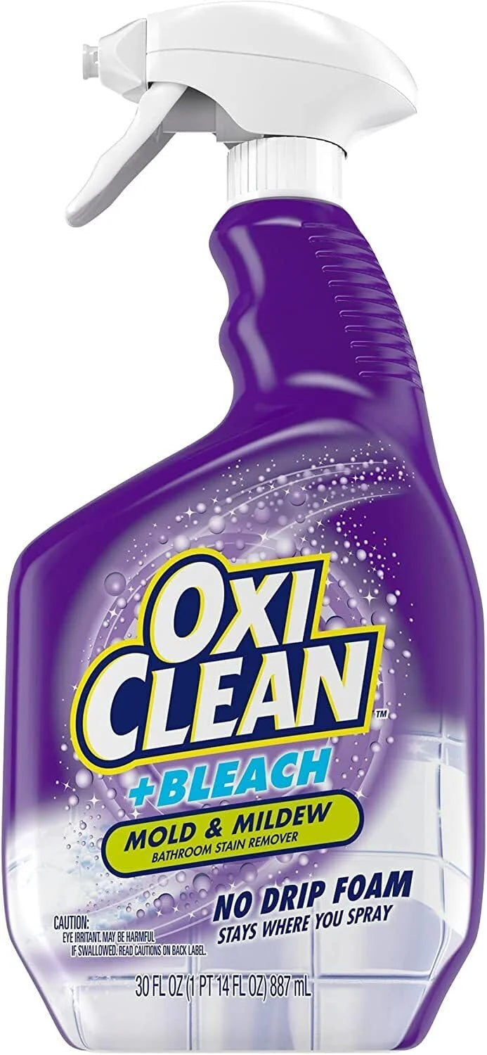 OxiClean plus Bleach, No Drip Foam, Mold & Mildew Bathroom Stain Remover 30 fl oz. 2 Pack Secondary image