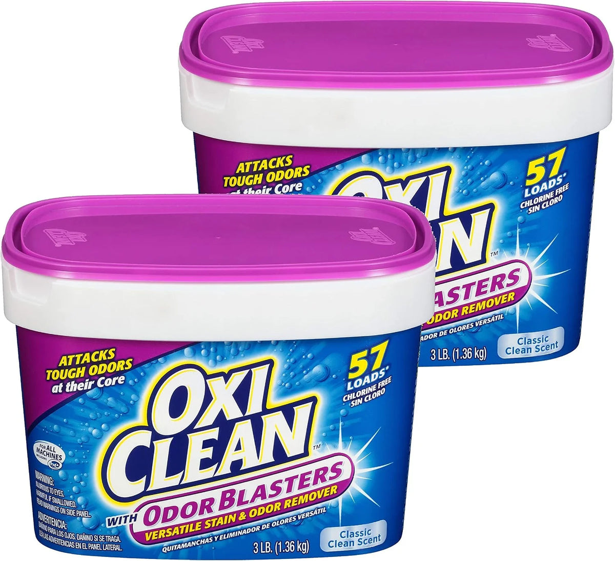 OxiClean with Odor Blasters Versatile Stain & Odor Remover 3 lb Tub - Pack of 2 Main image