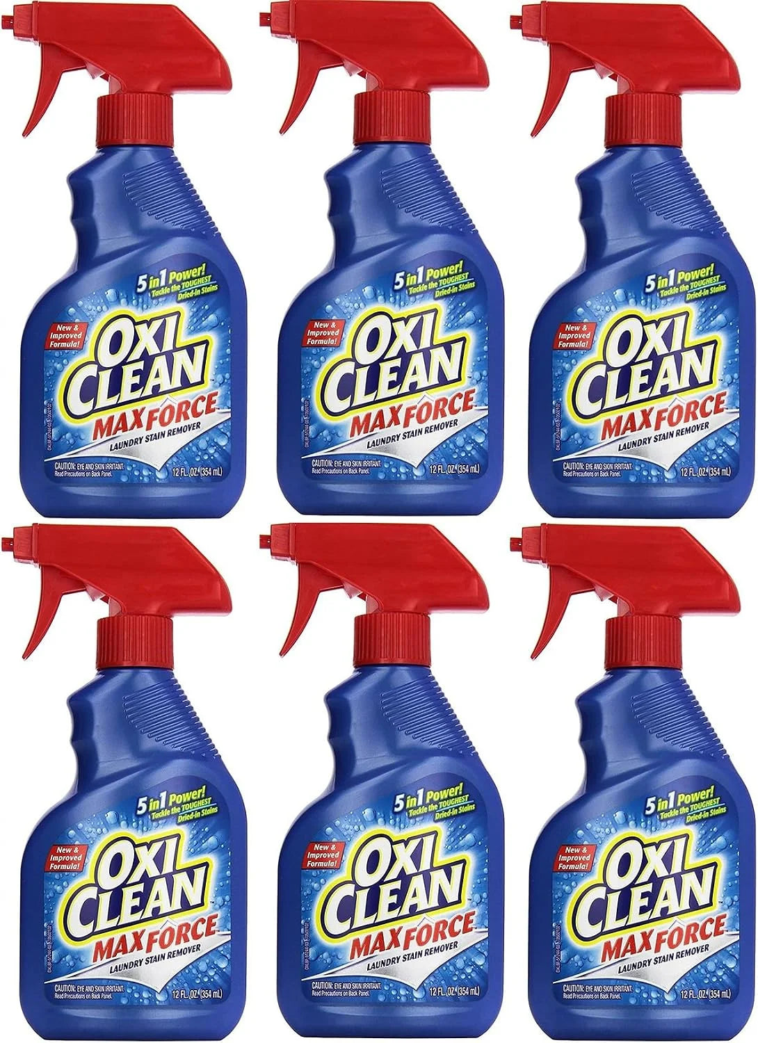 OxiClean Max Force 5 in 1 Power Laundry Stain Remover Spray, 12 oz - 2 PK