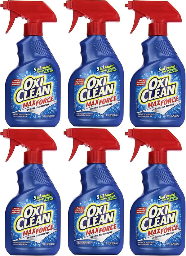 OxiClean Max Force 5 in 1 Power Laundry Stain Remover Spray, 12 oz - 2 PK