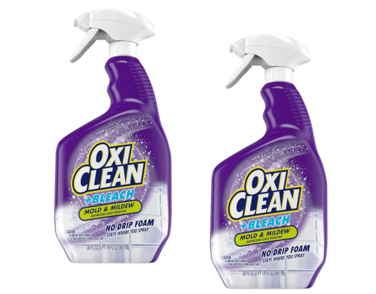 OxiClean plus Bleach, No Drip Foam, Mold & Mildew Bathroom Stain Remover 30 fl oz. 2 Pack Main image