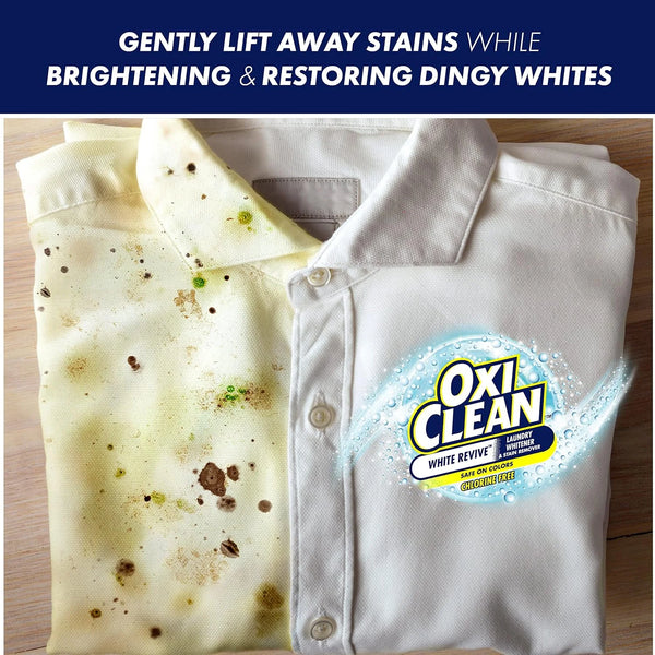 OxiClean White Revive Laundry Whitener + Stain Remover, 3 lbs