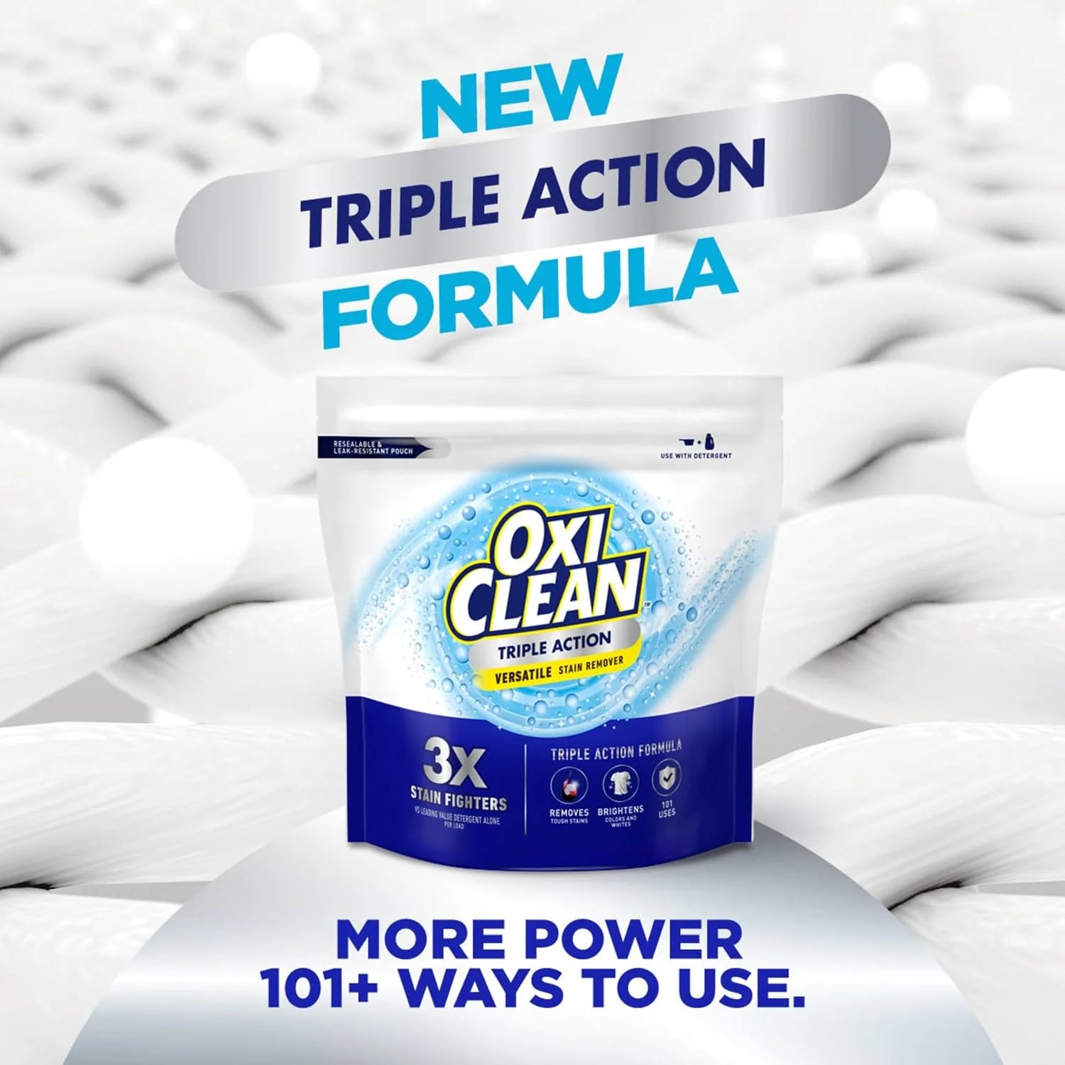 OxiClean Triple Action Versatile Stain Remover Powder, 4 lbs Secondary image